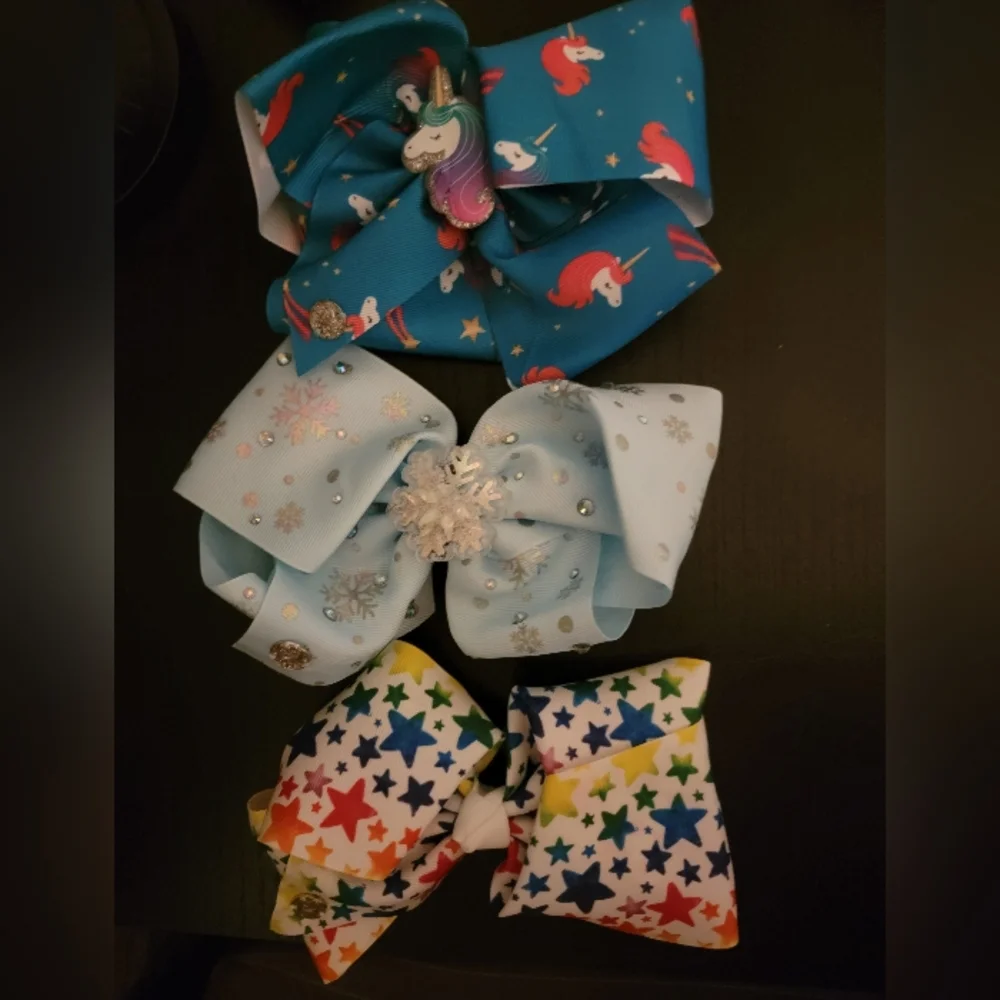 3 Assorted Jojo Siwa Bows